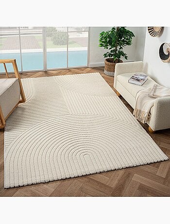 Tapis salon et chambre tissé motif simple LYN9 CERNAN