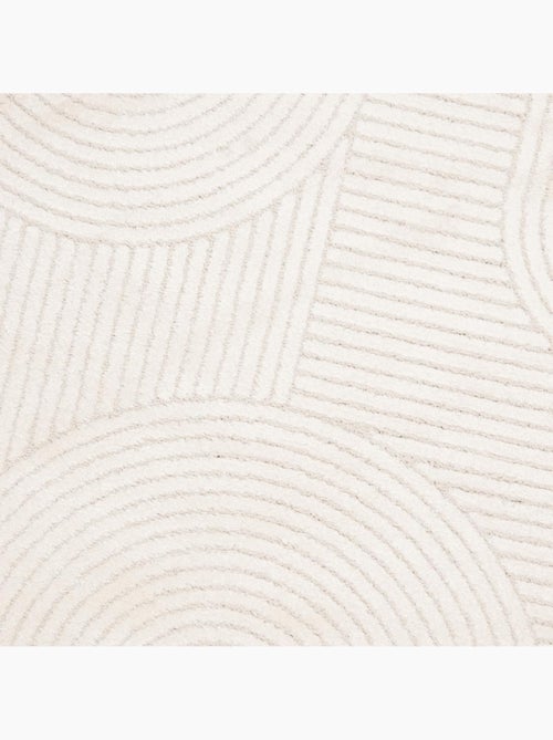 Tapis salon et chambre tissé motif simple LYN9 CERNAN - Kiabi