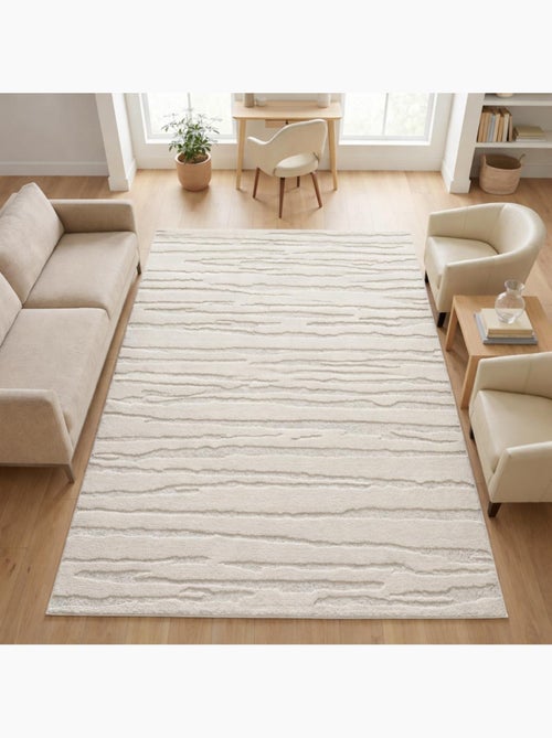 Tapis salon et chambre tissé motif simple LYN9 CERVAG - Kiabi