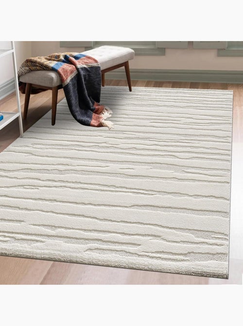 Tapis salon et chambre tissé motif simple LYN9 CERVAG - Kiabi