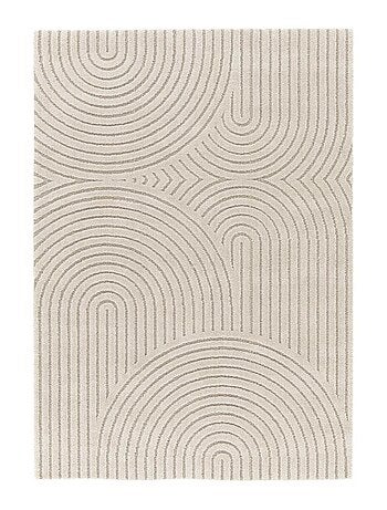 Tapis salon et chambre tissé motif simple RIVIERA 1