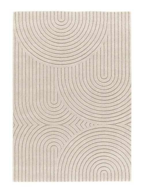 Tapis salon et chambre tissé motif simple RIVIERA 1 - Kiabi