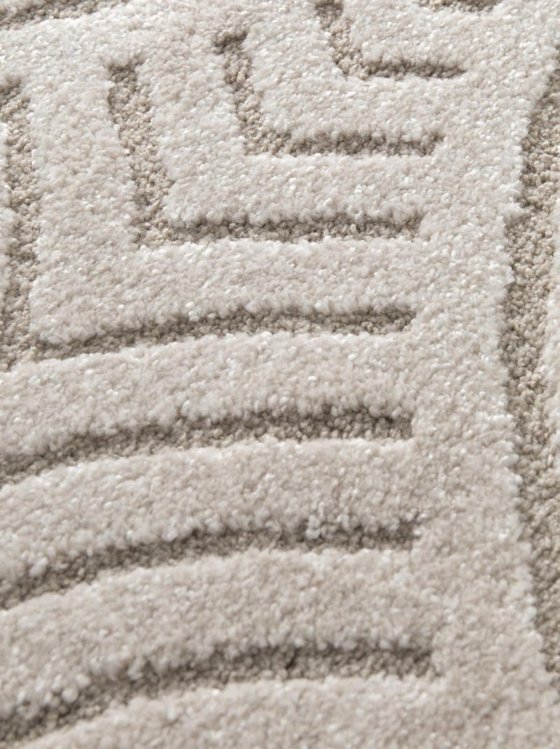 Tapis salon et chambre tissé motif simple RIVIERA 1 Beige - Kiabi