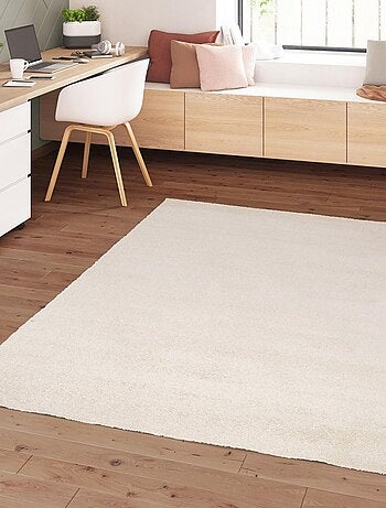 Tapis rond tissé motif uni ALEGRIA