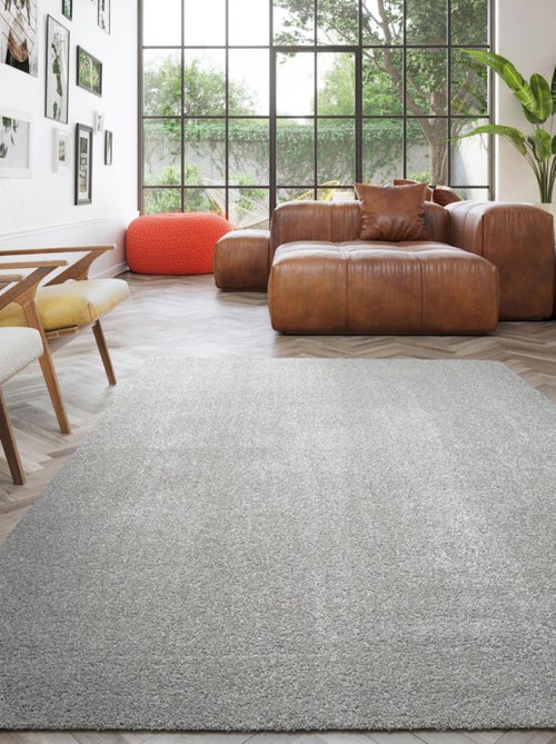Tapis salon et chambre tissé motif uni ALEGRIA - Kiabi