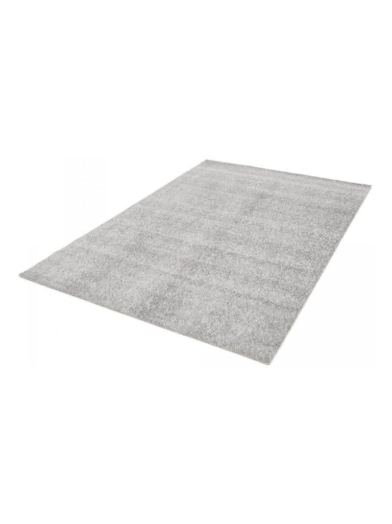 Tapis salon et chambre tissé motif uni ALEGRIA Gris - Kiabi
