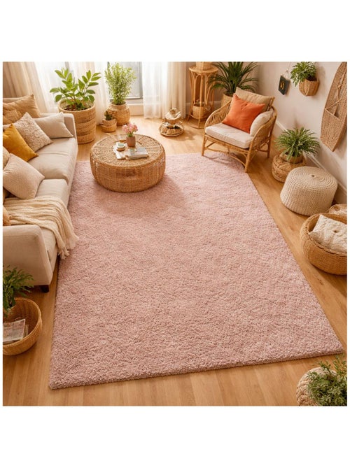Tapis salon et chambre tissé motif uni ALEGRIA - Kiabi
