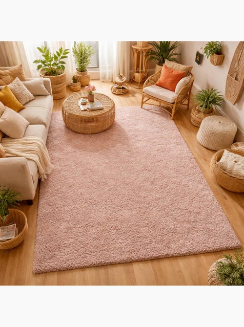 Tapis salon et chambre tissé motif uni ALEGRIA - Kiabi