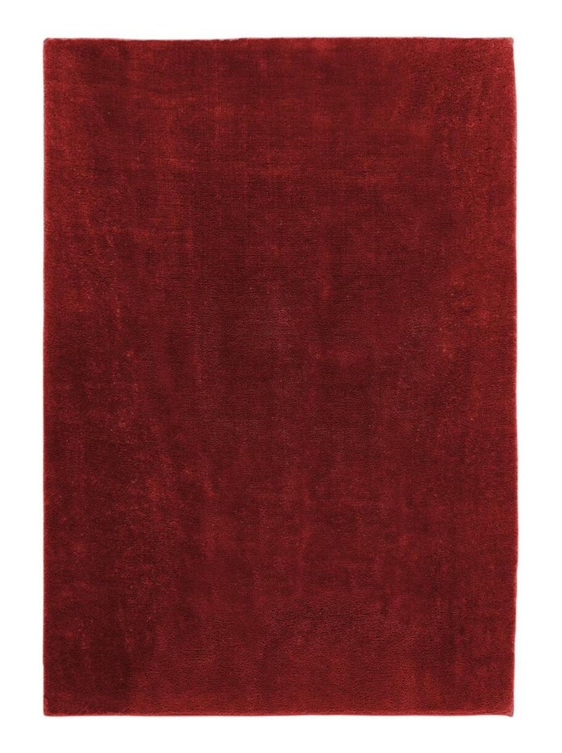 Tapis salon et chambre tissé motif uni CARTINO Vert - Kiabi