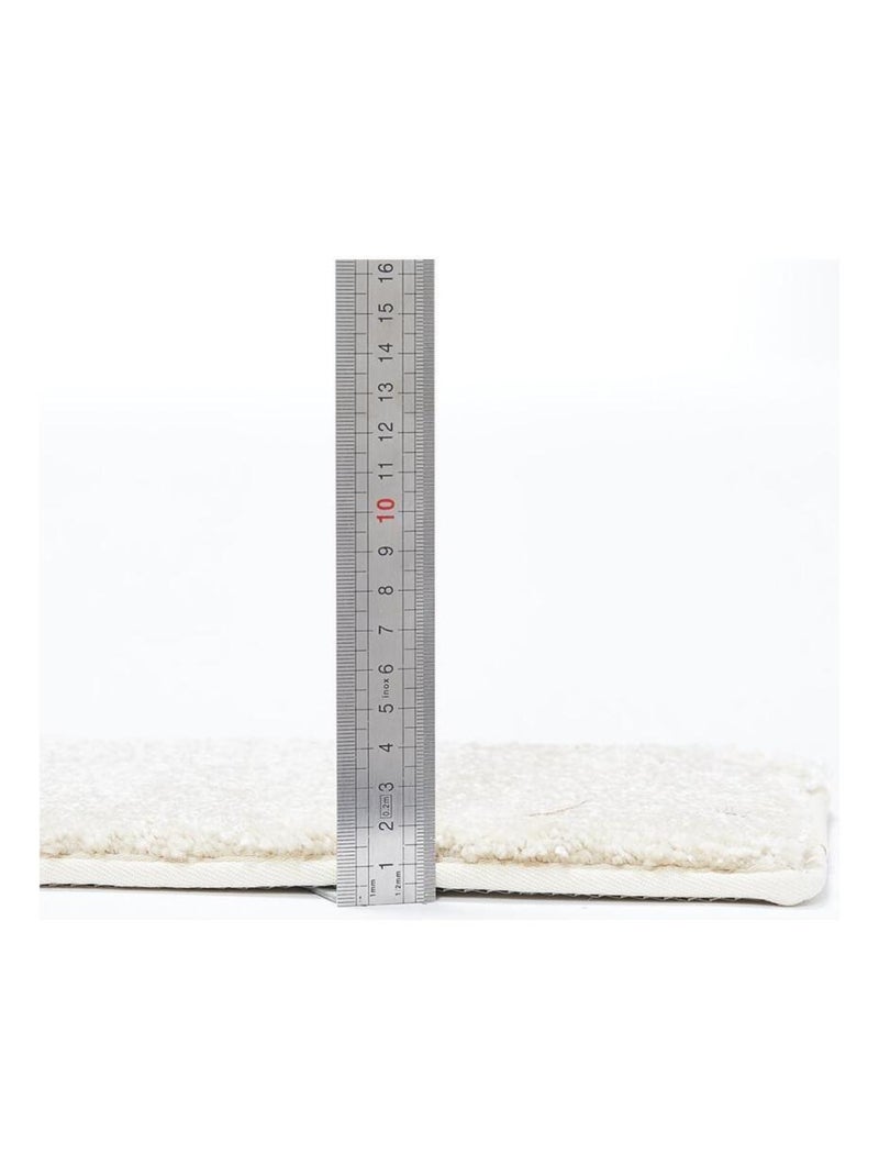 Tapis salon et chambre tissé motif uni EPAISSIA Blanc - Kiabi