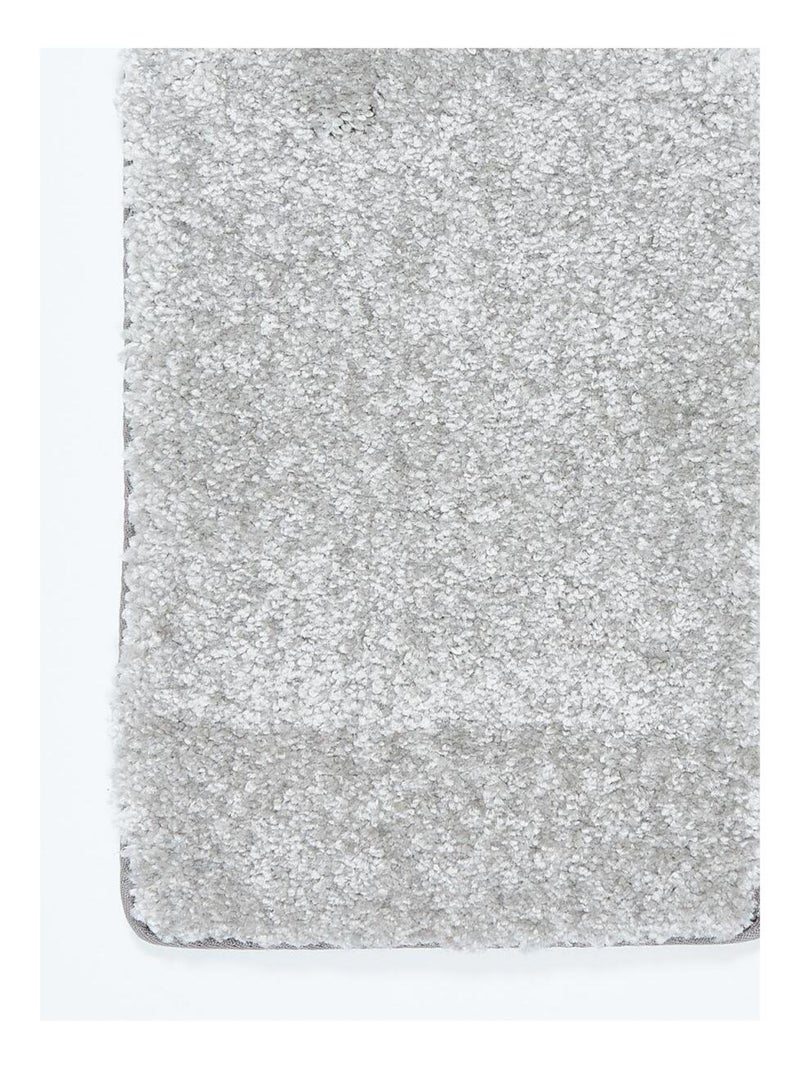 Tapis salon et chambre tissé motif uni EPAISSIA Gris - Kiabi
