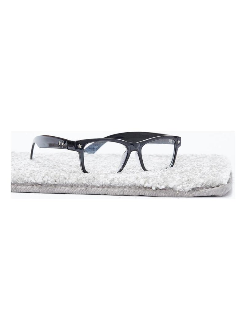 Tapis salon et chambre tissé motif uni EPAISSIA Gris - Kiabi
