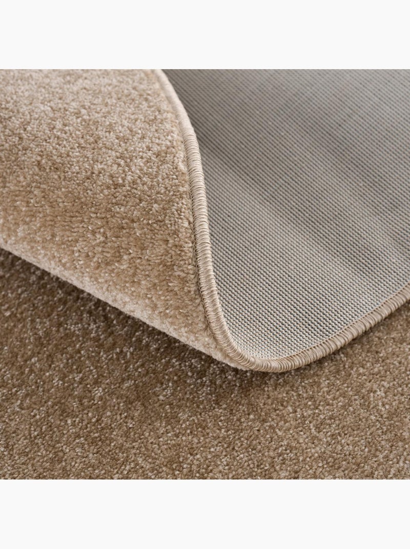 Tapis salon et chambre tissé motif uni NOSSA Beige - Kiabi