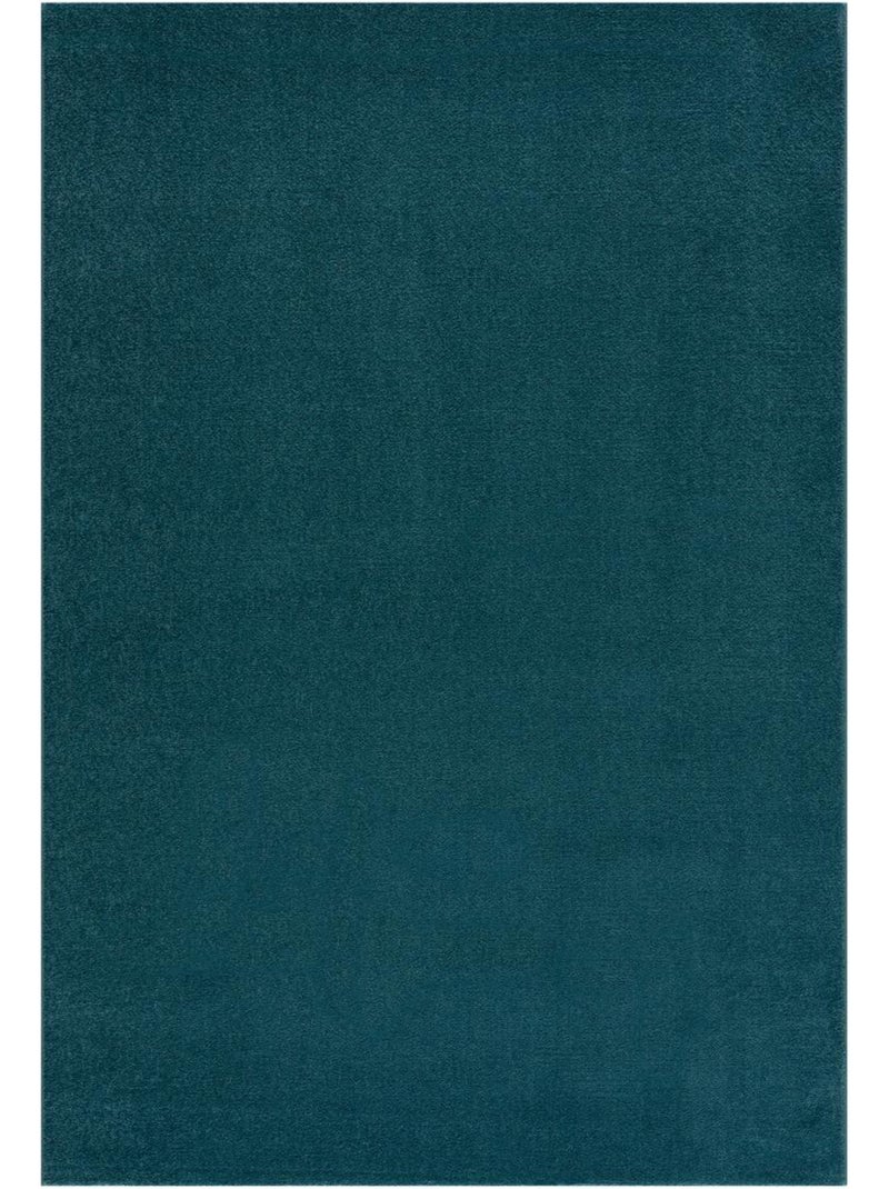 Tapis salon et chambre tissé motif uni NOSSA Bleu - Kiabi