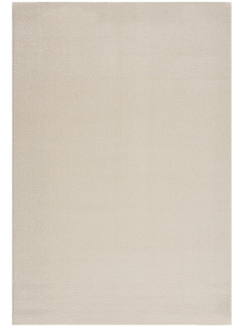 Tapis salon et chambre tissé motif uni NOSSA Ecru - Kiabi