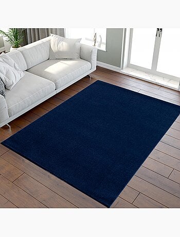 Tapis rond tissé motif uni NOSSA