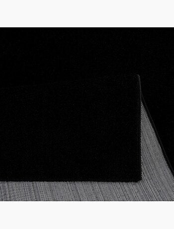 Tapis rond tissé motif uni NOSSA