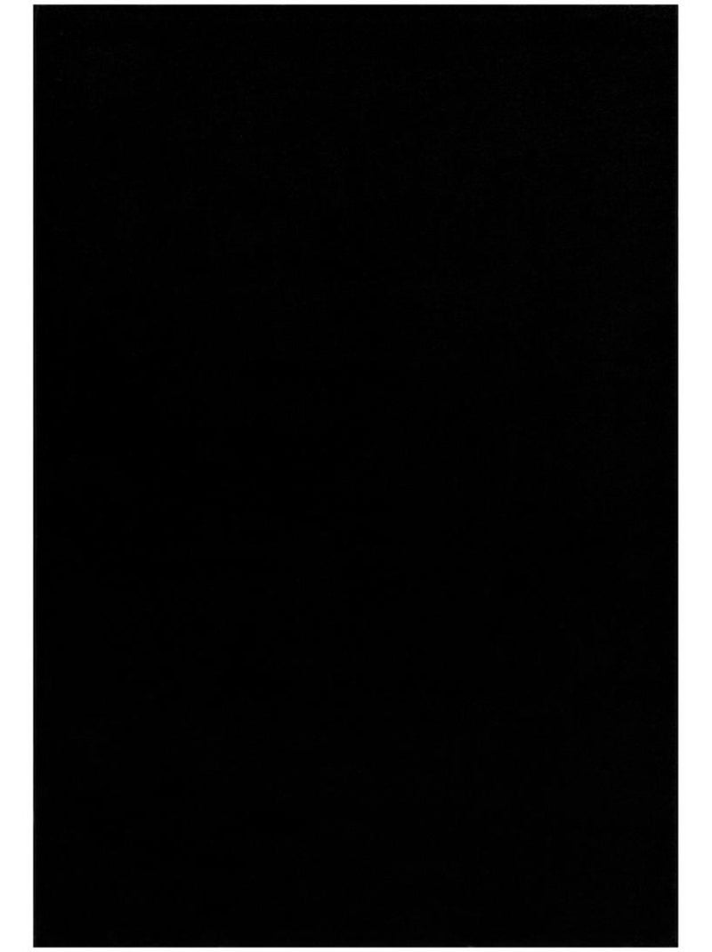 Tapis salon et chambre tissé motif uni NOSSA Noir - Kiabi