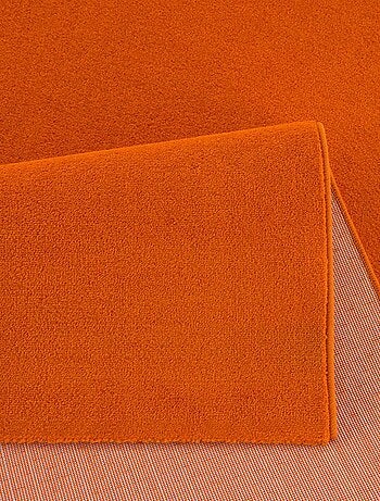 Tapis rond tissé motif uni NOSSA