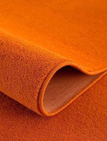 Tapis rond tissé motif uni NOSSA