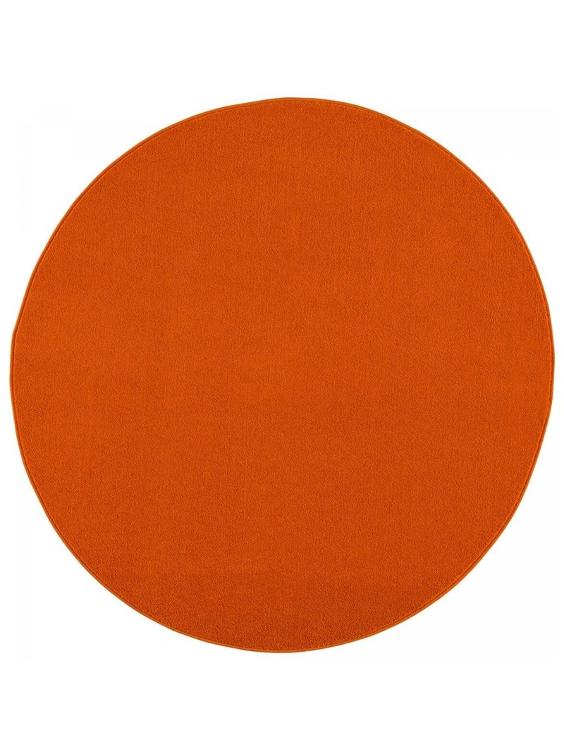 Tapis salon et chambre tissé motif uni NOSSA Orange - Kiabi