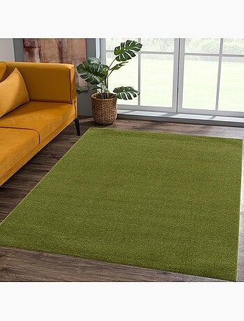 Tapis salon et chambre tissé motif uni NOSSA