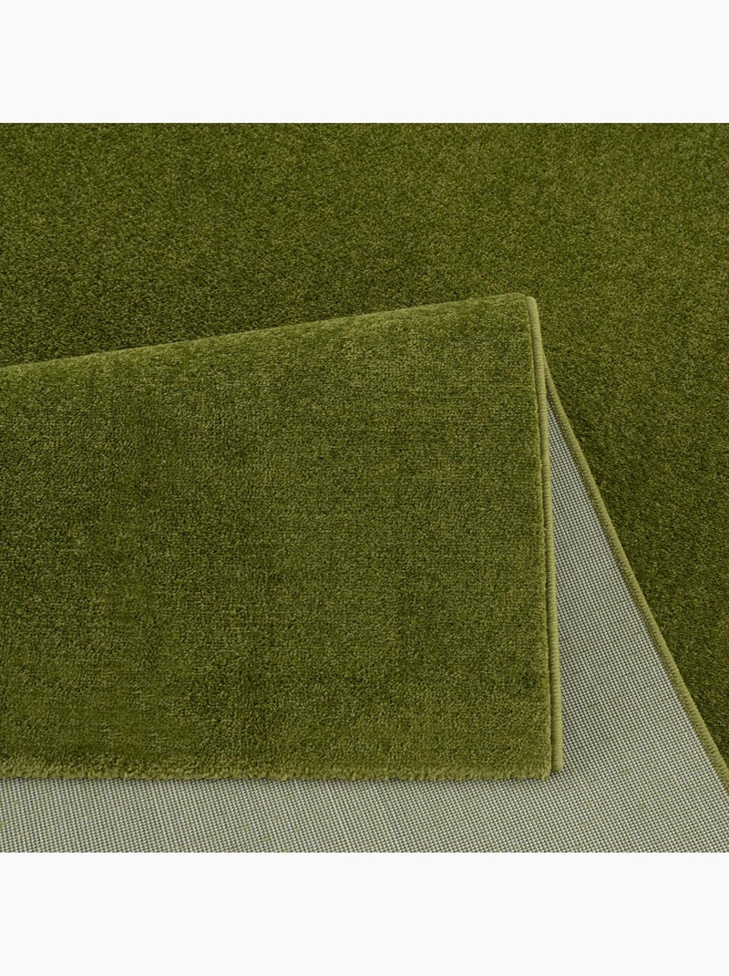 Tapis salon et chambre tissé motif uni NOSSA Vert - Kiabi