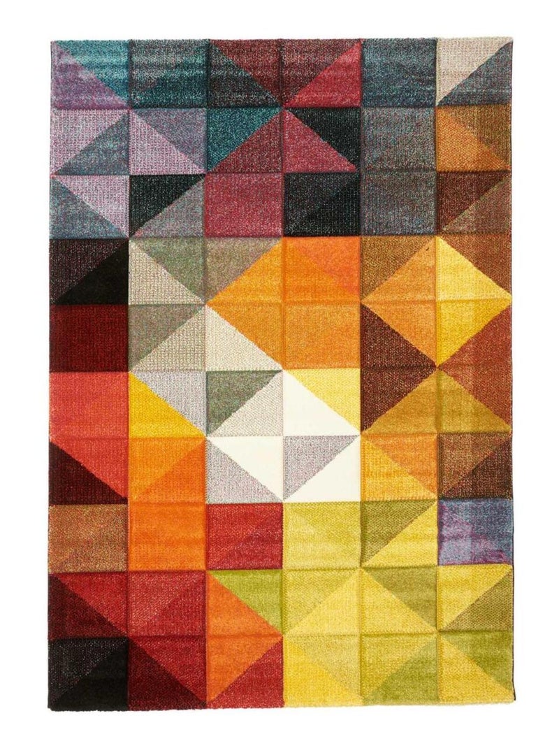 Tapis salon et chambre tissé motif uni SESSOM Multicolore - Kiabi