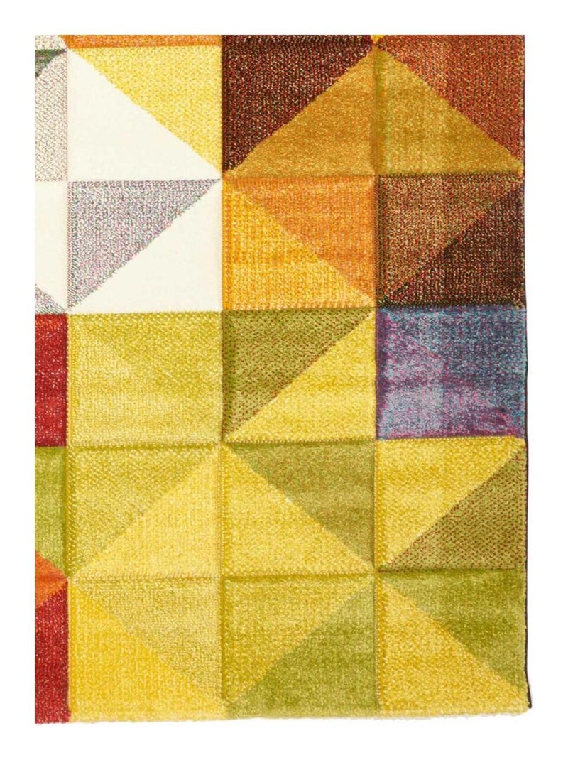 Tapis salon et chambre tissé motif uni SESSOM Multicolore - Kiabi