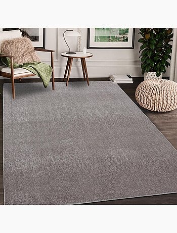 Tapis salon et chambre tissé motif uni SOULA