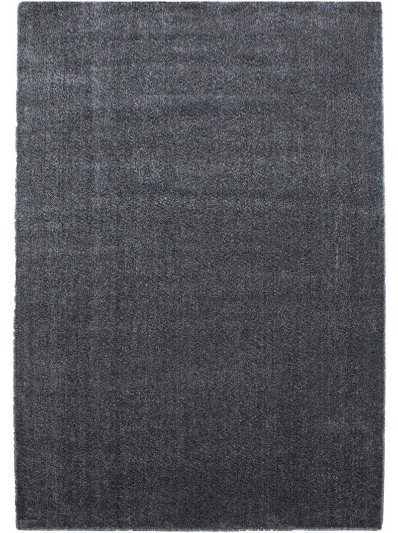 Tapis salon et chambre tissé motif uni SOULA Gris - Kiabi