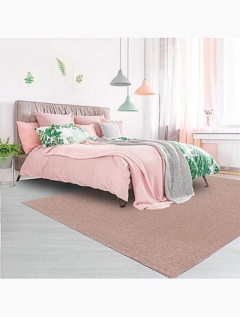 Tapis salon et chambre tissé motif uni SOULA