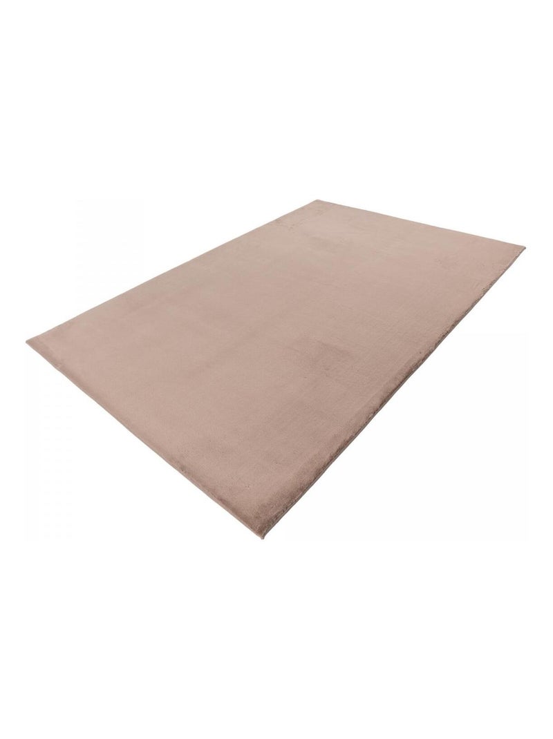 Tapis salon et chambre tissé motif uni SUPERSOFT Beige - Kiabi