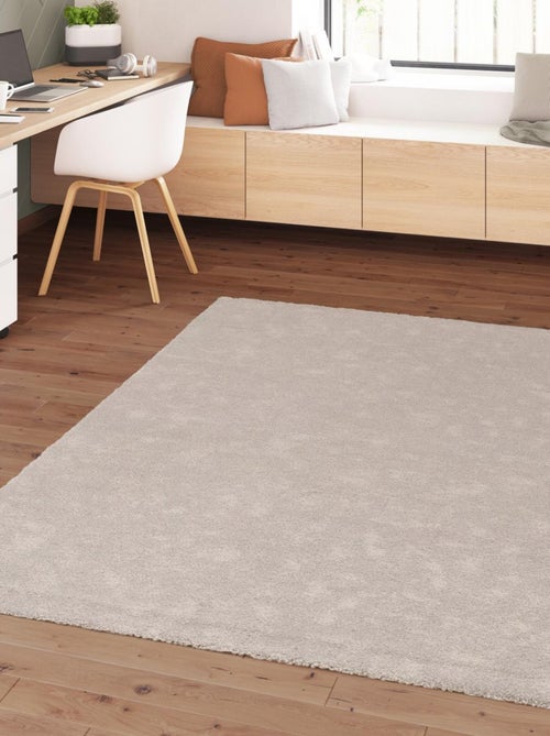 Tapis salon et chambre tissé motif uni VELURE 1 - Kiabi Tapis salon et chambre tissé motif uni VELURE 1 - Kiabi
