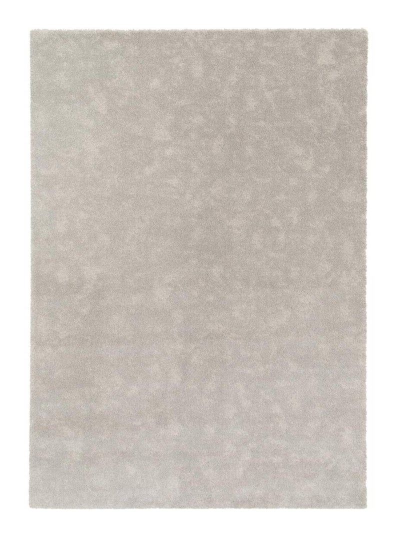 Tapis salon et chambre tissé motif uni VELURE 1 Gris - Kiabi