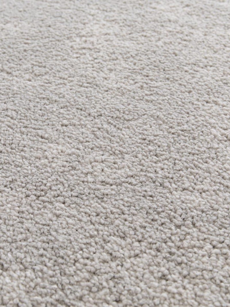 Tapis salon et chambre tissé motif uni VELURE 1 Gris - Kiabi