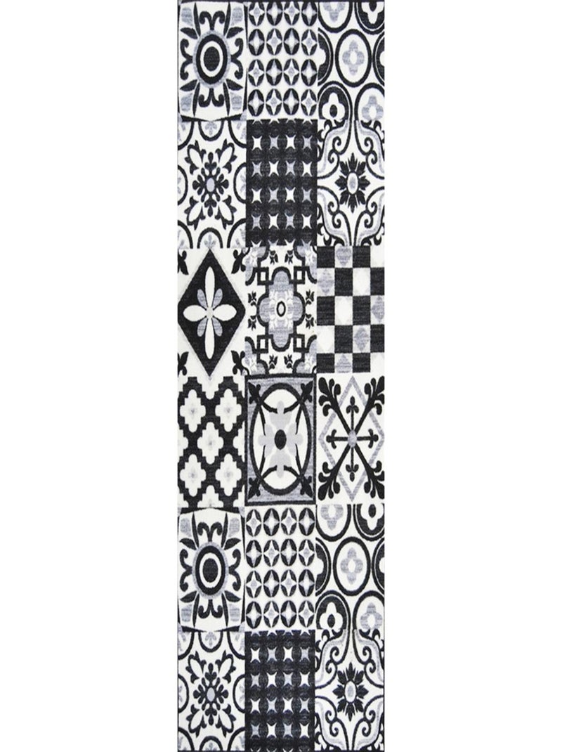 Tapis salon et chambre tissé UTOPIA Noir - Kiabi