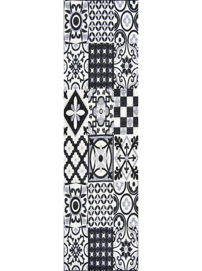 Tapis salon et chambre tissé UTOPIA Noir - Kiabi