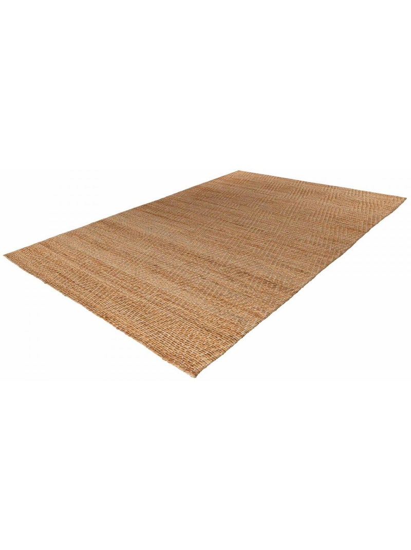 Tapis salon, fait main en jute Beige - Kiabi