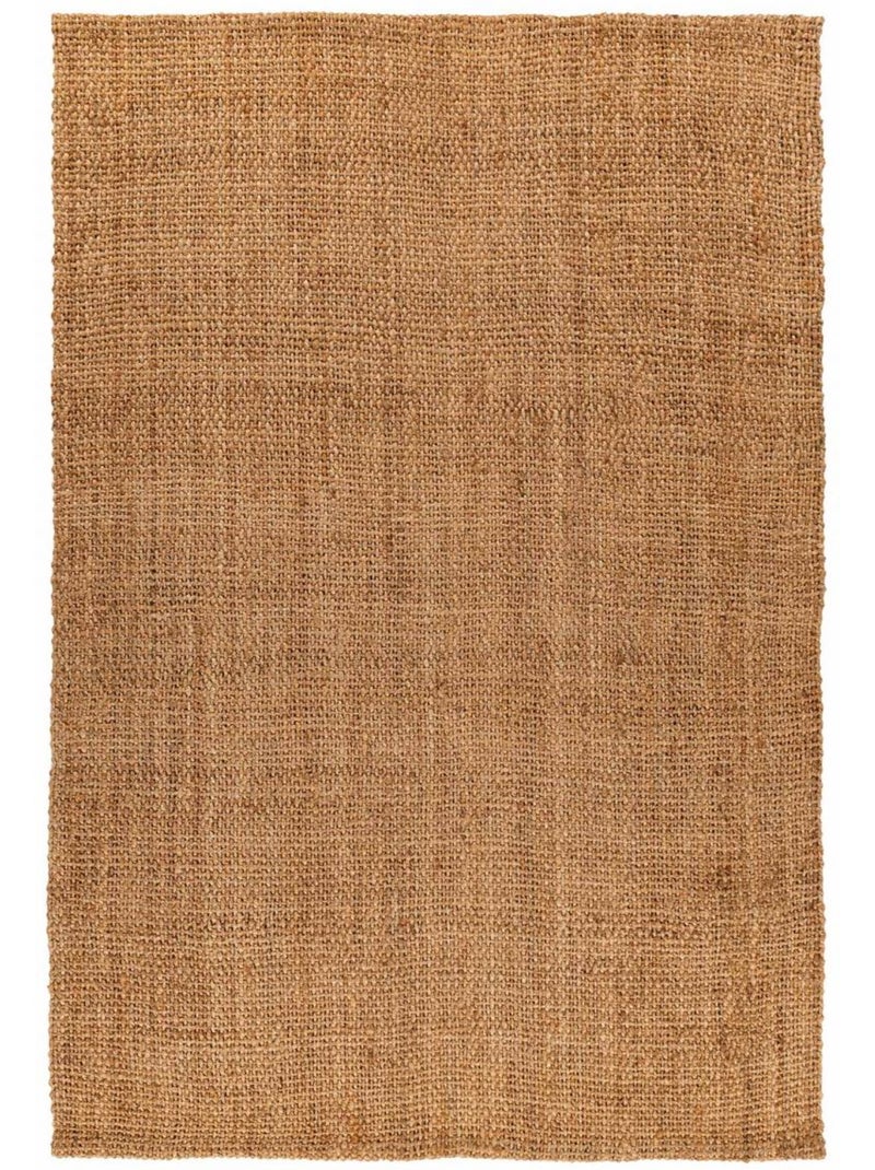 Tapis salon, fait main en jute Marron - Kiabi