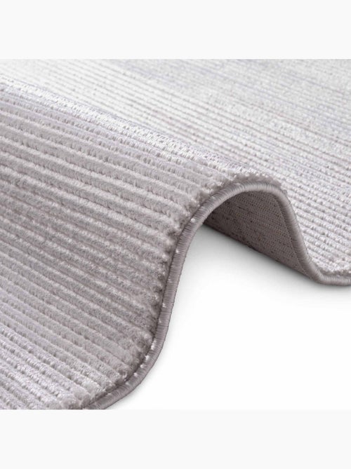 Tapis salon faux uni, poils ras, design épuré, dolomite, confort - Kiabi
