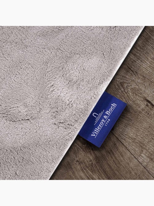 Tapis salon faux uni poils ras, tissé polyester confortable, leon - Kiabi