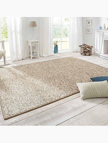 Tapis salon faux uni poils ras, tufti, doux et entretien facile