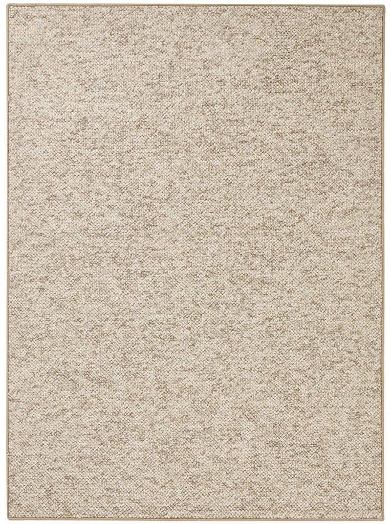 Tapis salon faux uni poils ras, tufti, doux et entretien facile Beige - Kiabi