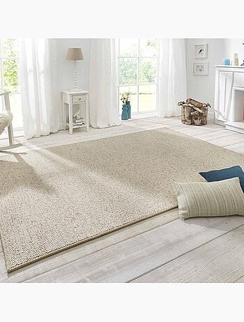 Tapis salon faux uni poils ras, tufti, doux et entretien facile