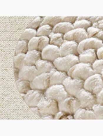 Tapis salon faux uni poils ras, tufti, doux et entretien facile