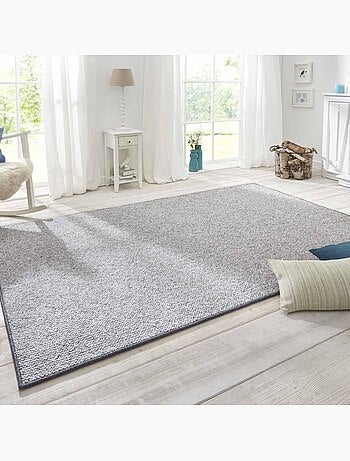 Tapis salon faux uni poils ras, tufti, doux et entretien facile