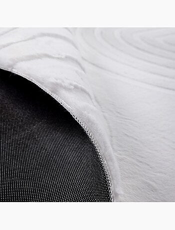 Tapis salon, faux uni sobre, texture en relief lyn59 deh