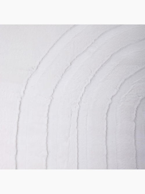 Tapis salon, faux uni sobre, texture en relief lyn59 deh - Kiabi