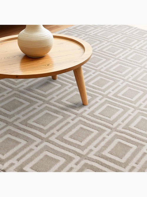 Tapis salon howlite motif géométrique, design graphique et original, confort - Kiabi Tapis salon howlite motif géométrique, design graphique et original, confort - Kiabi